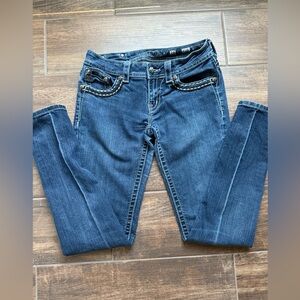 Miss Me Dark Blue Skinny Jeans